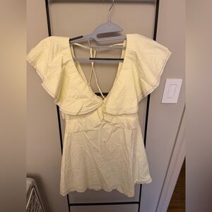 Vrg Grl Yellow Linen Dress